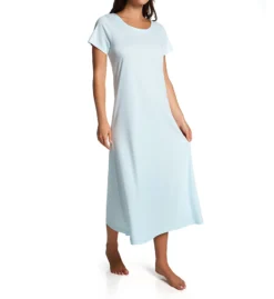 P-Jamas Butterknits 100% Pima Cotton Short Sleeve Long Nightgown