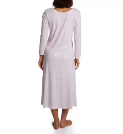 P-Jamas Butterknits Leopard Print Pima Cotton Long Sleeve Nightgown -Her Room US p jamas pj001 386661 bs