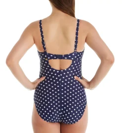 Panache Anya Spot Balconnet One Piece Swimsuit - Black/White Polka Dot Bra-Sized Swimwear -Her Room US panache pana01 sw1010 bs