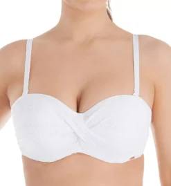 Panache Anya Crochet Bandeau Underwire Bikini Top - Black Convertible Strapless Swimwear -Her Room US panache pana01 sw1253 fs