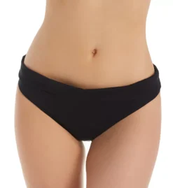Panache Anya Riva Black Fold Over Swim Bottom – Chlorine Resistant Adjustable Bikini Brief -Her Room US panache pana01 sw1307 fs