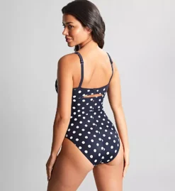Panache Anya Riva Black and White Polka-Dot – Classic Spot Balconnet Underwire One Piece Swimsuit -Her Room US panache pana01 sw1450 bs