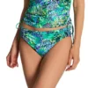 Panache Cape Verde Multi-Animal Print Gathered Front Mid-Rise Bikini Bottom -Her Room US panache pana01 sw1667 gs