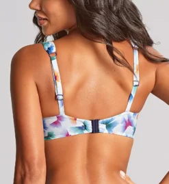Panache Flutter Olivia Jewel-Tone Geometric Butterfly – Origami Print Underwire Full Cup Swim Top -Her Room US panache pana01 sw1722a bs