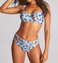 Panache Flutter Olivia Jewel-Tone Geometric Butterfly – Origami Print Underwire Full Cup Swim Top -Her Room US panache pana01 sw1722a cs3