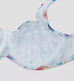 Panache Flutter Olivia Jewel-Tone Geometric Butterfly – Origami Print Underwire Full Cup Swim Top -Her Room US panache pana01 sw1722a cs6