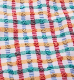 Panache Seersucker Blue Gingham Brazilian Swim Bottom – Vintage Textured Cheeky Bikini -Her Room US panache pana01 sw1756a cs6