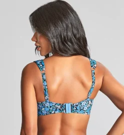 Panache Posy Bette English Garden Print Balcony Swim Top – Retro Padded Wide Strap Bikini Top -Her Room US panache pana01 sw1842c bs