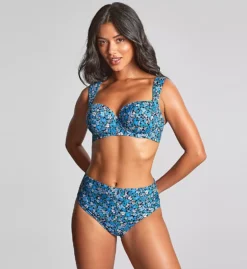 Panache Posy Bette English Garden Print Balcony Swim Top – Retro Padded Wide Strap Bikini Top -Her Room US panache pana01 sw1842c cs2