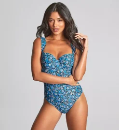 Panache Monica Posy Ditsy Floral Print – Underwire Balcony Wide Strap Swimsuit -Her Room US panache pana01 sw1850c fs