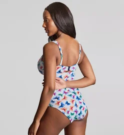 Panache Flutter Paloma Balcony Swimsuit – Prismatic Butterfly Jewel Tone One-Piece -Her Room US panache pana01 sw7208 bs