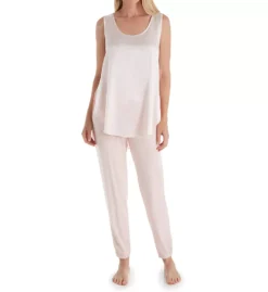 PJ Harlow Jackie Satin High-Low Cami with Side Slits – Luxurious Rayon Sleep Tank -Her Room US pj harlow pjha01 jackie cs1