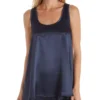 PJ Harlow Laura Satin Racerback Tank – A-Line Draped Luxury Sleep Tank -Her Room US pj harlow pjha01 laura gs