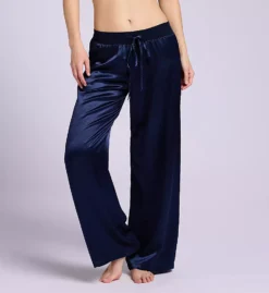 PJ Harlow Jolie Satin Palazzo Sleep Pant – Whisper-Soft Rayon Silk Loungewear