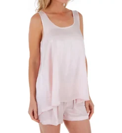 PJ Harlow Mikel Satin Boxer & Laura Tank Set – Luxury Satin Faille Loungewear