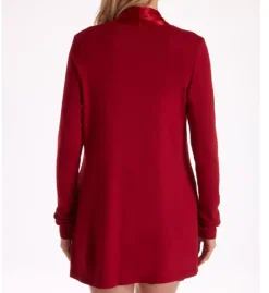 PJ Harlow Shelby Swing Jacket – Satin Trimmed Ribbed Knit Loungewear with Pockets -Her Room US pj harlow pjha01 shelby bs