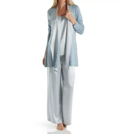 PJ Harlow Shelby Swing Jacket – Satin Trimmed Ribbed Knit Loungewear with Pockets -Her Room US pj harlow pjha01 shelby cs4