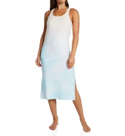 PJ Salvage High Tide Blue Tie-Dye – Peachy Knit Racerback Chemise with Built-in Shelf Bra -Her Room US pj salvage pjsa01 rehtce fs