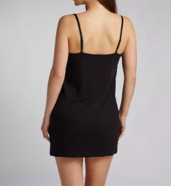 PJ Salvage Lacy Basics Micro-Rib Chemise – Soft Modal Sleepwear with Built-In Shelf Bra -Her Room US pj salvage pjsa01 rilbce bs