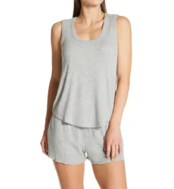 PJ Salvage Navy Textured Essentials Rib Peachy Short – Soft Ribbed Lounge Shorts with Lettuce Edge -Her Room US pj salvage pjsa01 rites cs1