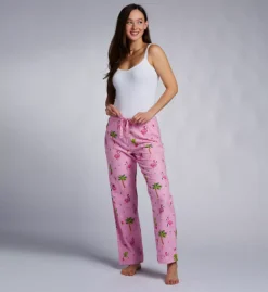 PJ Salvage Pink Holiday Let's Jingle and Flamingle Flamingo Flannel Pajama Pants -Her Room US pj salvage pjsa01 rpfllj cs1