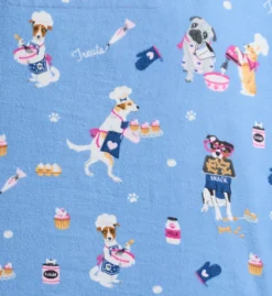 Pj Salvage Baked Woof Love Flannel Long Sleeve Long PJ Set -Her Room US pj salvage pjsa01 ruflpja cs5