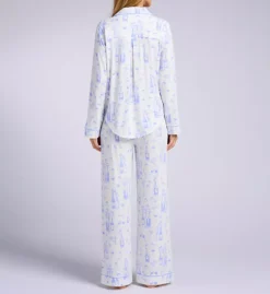 Pj Salvage Parisian Dream Blue Toile Print – Modal Long Sleeve & Pant Sleep Set -Her Room US pj salvage pjsa01 rupast1 bs