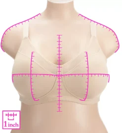 Playtex 18 Hour Smoothing Minimizer Wirefree Bra -Her Room US playtex play01 us4697 ns7