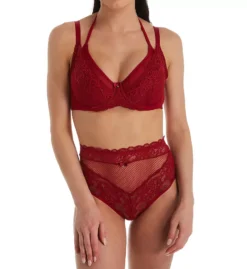 Pour Moi Contradiction Suspense Lace Up Deep Brief Panty -Her Room US pour moi pmoi01 11805 cs1