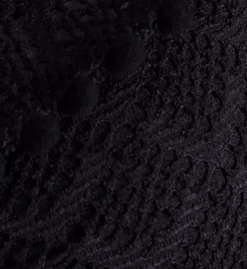 Pour Moi Castaway Black Crochet Halter Underwire One Piece Swimsuit – Sheer Detail & Tassel Style 14207 -Her Room US pour moi pmoi01 14207 cs1