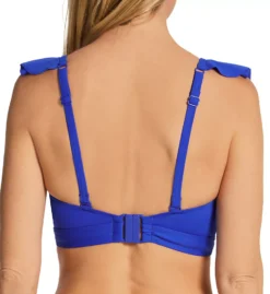 Pour Moi Space Frill Hidden Underwire Convertible Swim Top – Ruffled Plunge Bra-Sized Bikini -Her Room US pour moi pmoi01 18102 bs