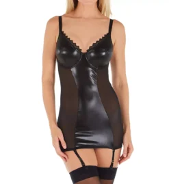 Pour Moi Black Faux Leather with Sheer Mesh – Contradiction Glow Bra-Sized Camisole Suspender 7 Pour Moi Black Faux Leather with Sheer Mesh – Contradiction Glow Bra-Sized Camisole Suspender -Her Room US pour moi pmoi01 19407 fs