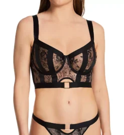 Pour Moi India Embroidery Underwire Bustier Bra