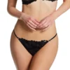 Pour Moi India Bold Embroidery Thong Panty -Her Room US pour moi pmoi01 20364 gs