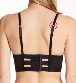 Pour Moi Contradiction Obsessed Padded Push Up Longline Bra -Her Room US pour moi pmoi01 23801 bs