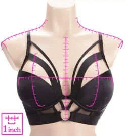 Pour Moi Contradiction Obsessed Padded Push Up Longline Bra -Her Room US pour moi pmoi01 23801 ns7