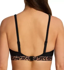 Pour Moi Palm Springs Color Block Triangle Swim Top – Leopard Print Underband Wireless Bikini -Her Room US pour moi pmoi01 25612 bs