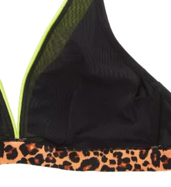 Pour Moi Palm Springs Color Block Triangle Swim Top – Leopard Print Underband Wireless Bikini -Her Room US pour moi pmoi01 25612 cs5
