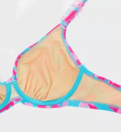 Pour Moi Ocean Breeze Tropical Floral Underwire Swim Top – Ruffle Strap Convertible Bikini -Her Room US pour moi pmoi01 31500 cs3