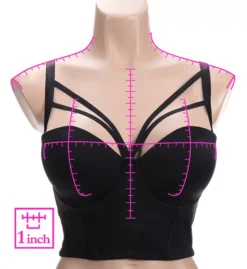 Pour Moi Contradiction Strapped Padded Bustier Bra -Her Room US pour moi pmoi01 50011 ns7