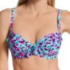 Pour Moi Getaway Abstract Print Underwire Swim Top – Convertible Ruffle Bikini Top -Her Room US pour moi pmoi01 80000 gs