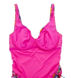 Prima Donna Najac Colorful Floral Plunge One Piece - Convertible Underwire Swimsuit -Her Room US prima donna prd01 4011039 cs6