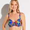 PRIMA DONNA Latakia Tropical Print Full Cup Bikini Top – Satin-Finish Underwire Swimwear -Her Room US prima donna prd01 4011110 gs