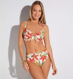 Prima Donna Tanzania Ropes Adjustable Full Brief Bikini Bottom - Tropical Floral High Rise -Her Room US prima donna prd01 4012752 cs2