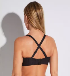 Prima Donna Kiruna Ebony Textured Stripe Padded Strapless Bikini Top -Her Room US prima donna prd01 4012917 cs1