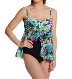 Profile by Gottex Beautiful Day Tropical Jungle Bandeau Flyaway One Piece Swimsuit -Her Room US profile by gottex prof01 bd2157 cs3