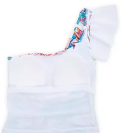 Profile by Gottex Bohemian Gypsy Vibrant Floral One Shoulder Ruffle One Piece Swimsuit -Her Room US profile by gottex prof01 bg2061 cs6