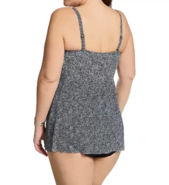 Profile by Gottex Plus Colette Navy & White Polka Dot Flyaway Bandeau One Piece Swimsuit -Her Room US profile by gottex prof01 c2w45 bs