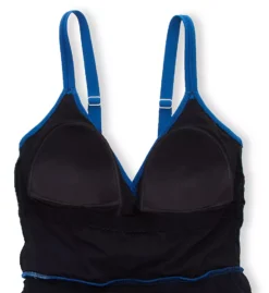 Profile by Gottex Tutti Frutti Solid Skirted Tie Front V-Neck One-Piece Swim Dress -Her Room US profile by gottex prof01 et2134 cs6