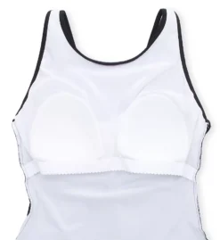 Profile by Gottex Mashrabiya Black Geo-Floral Laser Cut High Neck One Piece Swimsuit -Her Room US profile by gottex prof01 m2049 cs6